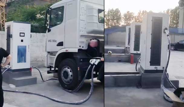【重卡电动先锋】世博体育300-400kW重卡充电桩：亮点与应用典范(图7)
